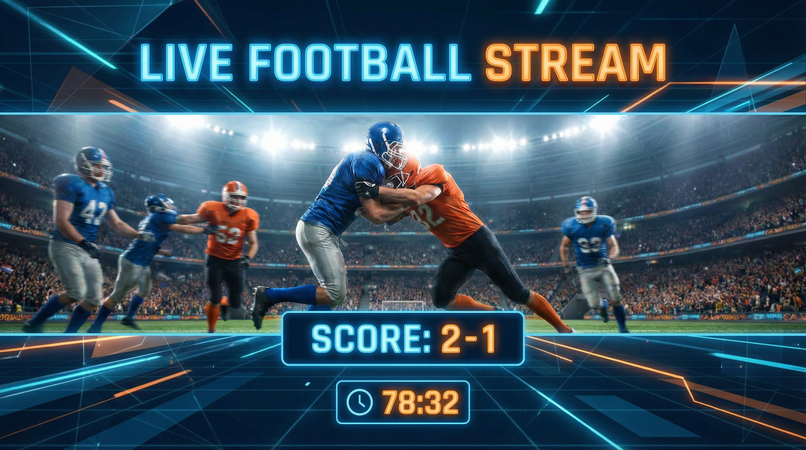 足球直播赛事横幅